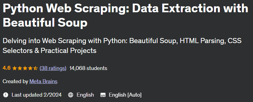 Python Web Scraping: Data Extraction with Beautiful Soup