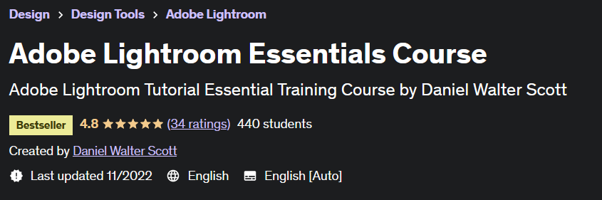 Adobe Lightroom Essentials Course
