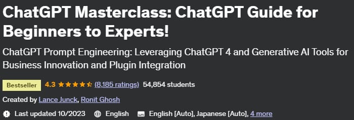 ChatGPT Masterclass_ ChatGPT Guide for Beginners to Experts!