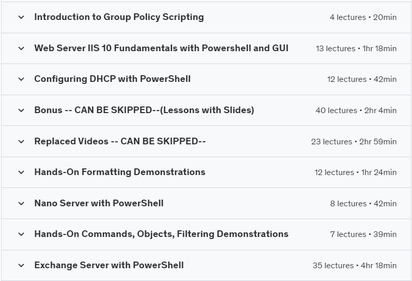 Powershell and Windows Server: 26+ Hours Bootcamp with Labs