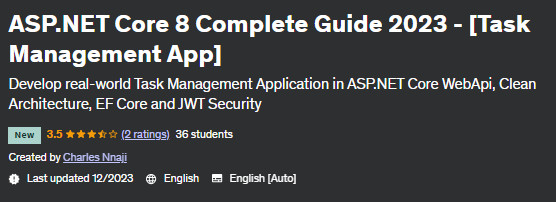 ASP.NET Core 8 Complete Guide 2023 - Task Management App