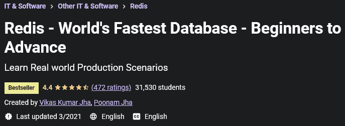 Redis - World's Fastest Database - Beginners to Advance