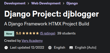 Django Project: djblogger 