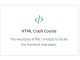 HTML Crash Course