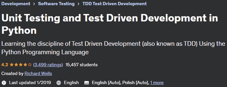 Unit Testing and Test Driven Development in Python