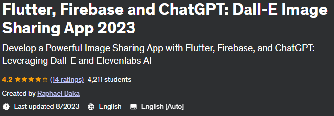 Flutter, Firebase and ChatGPT: Dall-E Image Sharing App 2023