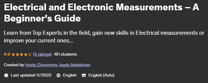 Electrical and Electronic Measurements – A Beginner's Guide