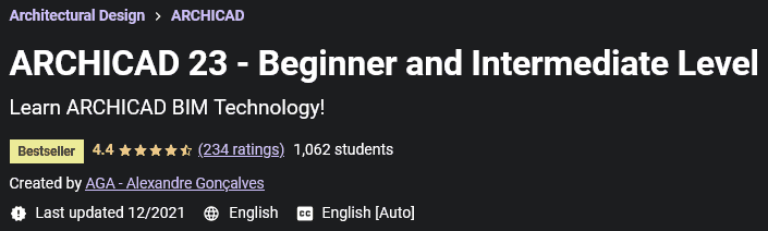 ARCHICAD 23 - Beginner and Intermediate Level