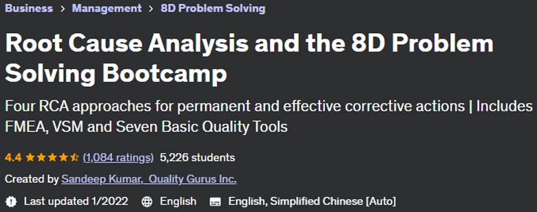 Root Cause Analysis and the 8D Problem Solving Bootcamp