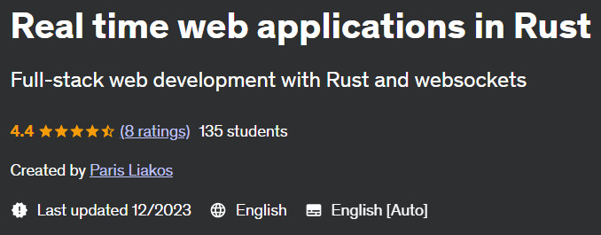 Real time web applications in Rust