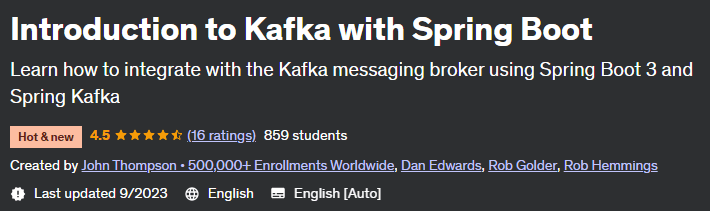 Introduction to Kafka with Spring Boot