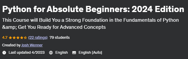 Python for Absolute Beginners: 2024 Edition