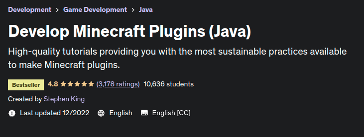 Develop Minecraft Plugins (Java)