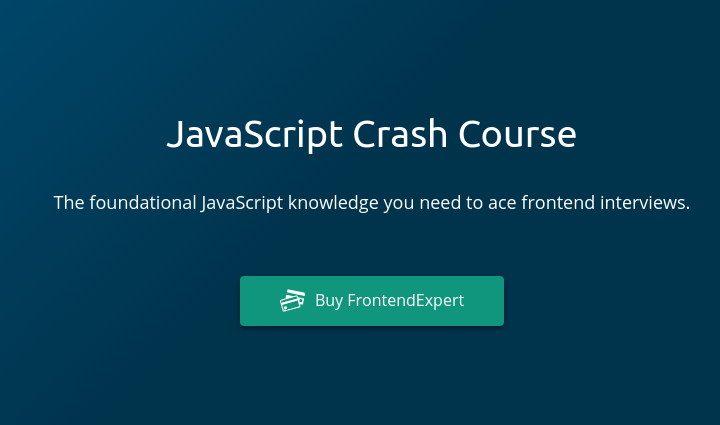 JavaScript Crash Course