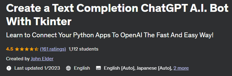 Create a Text Completion ChatGPT AI Bot With Tkinter