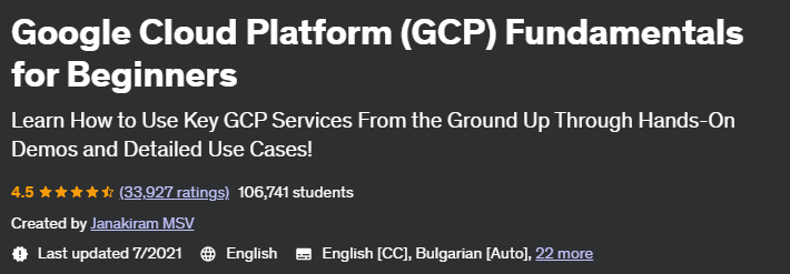Google Cloud Platform (GCP) Fundamentals for Beginners