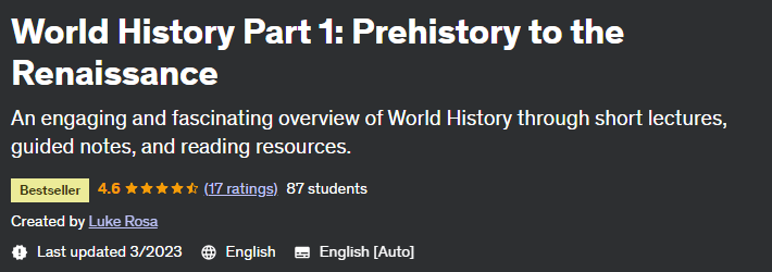 World History Part 1_ Prehistory to the Renaissance