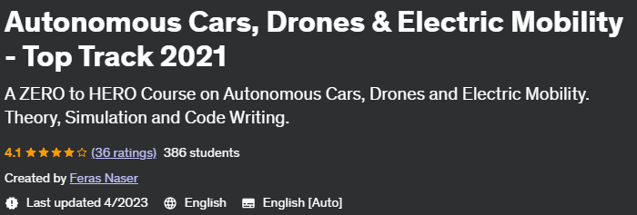 Autonomous Cars, Drones & Electric Mobility - Top Track 2021