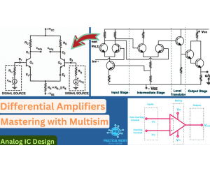 Integrated Circuit_ Learn Differential Amplifier on MULTISIM