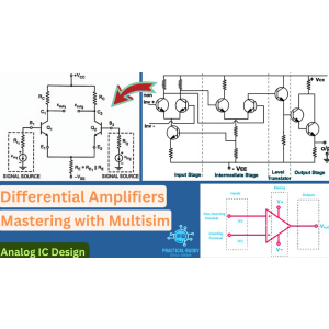 Integrated Circuit_ Learn Differential Amplifier on MULTISIM