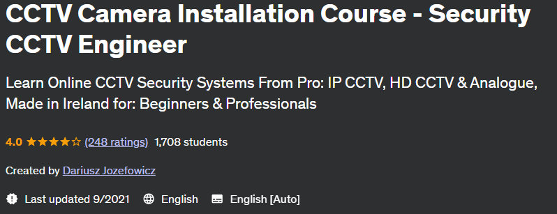 CCTV Camera Installation Course - Security CCTV Engineer