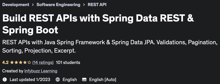 Build REST APIs with Spring Data REST & Spring Boot