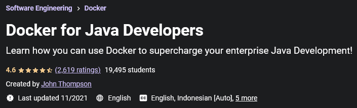 Docker for Java Developers