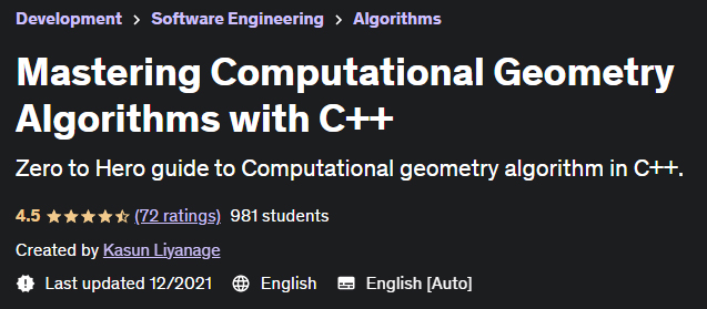 Mastering Computational Geometry Algorithms with C++