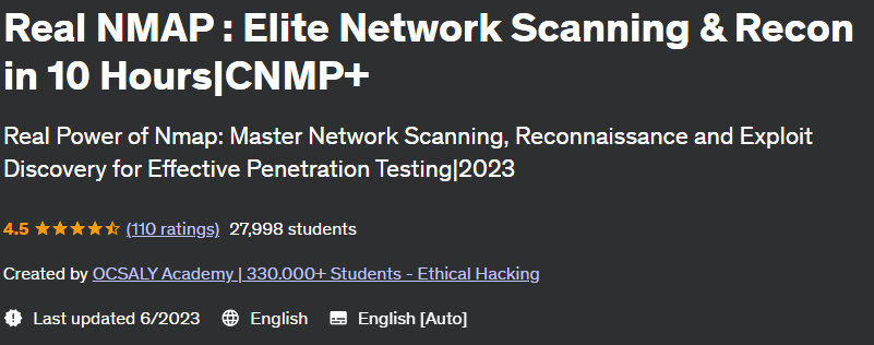 Real NMAP: Elite Network Scanning & Recon in 10 Hours|CNMP