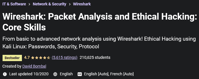 Wireshark: Packet Analysis and Ethical Hacking: Core Skills