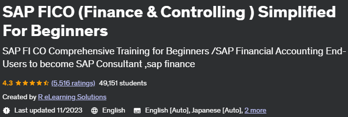 Sap Fico (Finance & Controlling) Simplified For Beginners