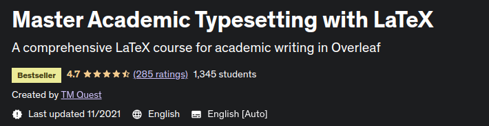 Master Academic Typesetting with LaTeX