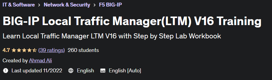 BIG-IP Local Traffic Manager