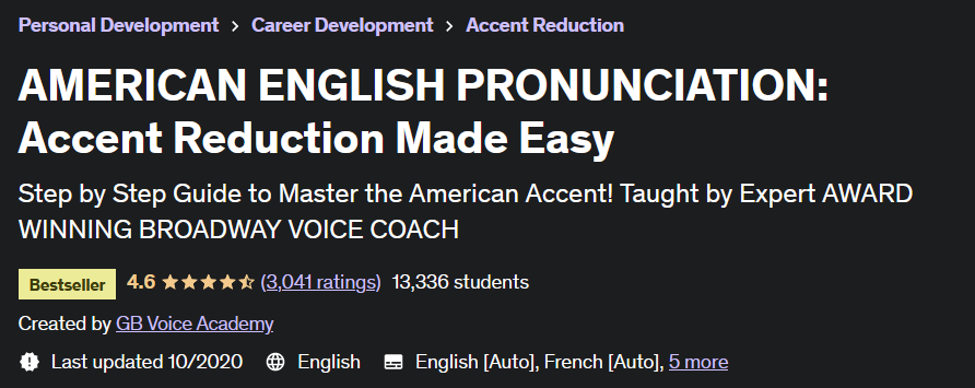 AMERICAN ENGLISH PRONUNCIATION: Accent Reduction Made Easy