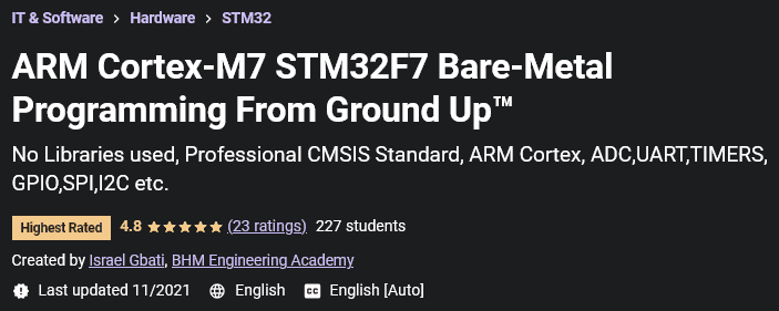 ARM Cortex-M7 STM32F7 Bare-Metal Programming From Ground Up