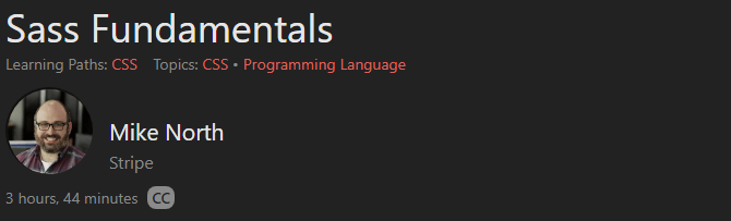 Sass Fundamentals