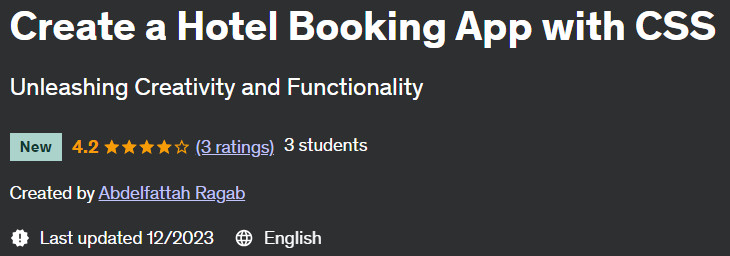 Create a Hotel Booking App with CSS