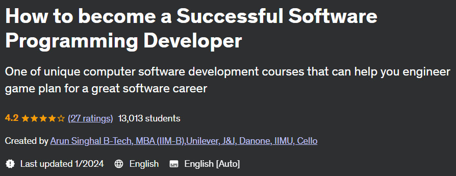 How to become a Successful Software Programming Developer