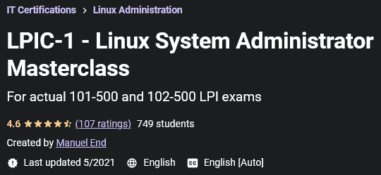 LPIC-1 - Linux System Administrator Masterclass