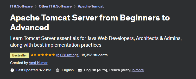 Apache Tomcat Server from Beginners to Advanced