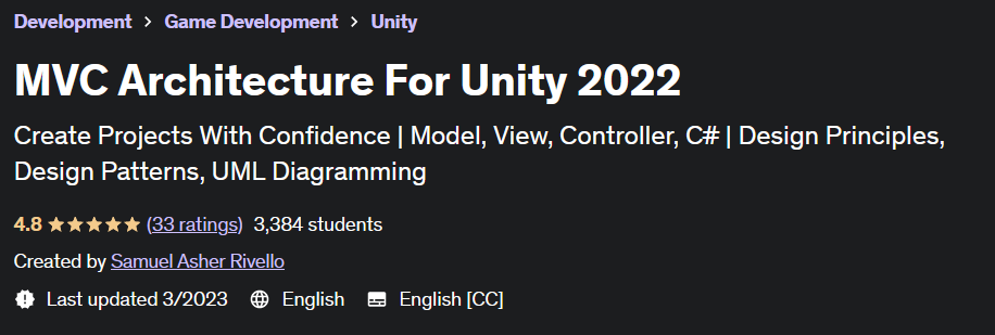 MVC Architecture For Unity 2022