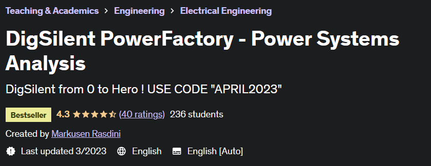 DigSilent PowerFactory - Power Systems Analysis