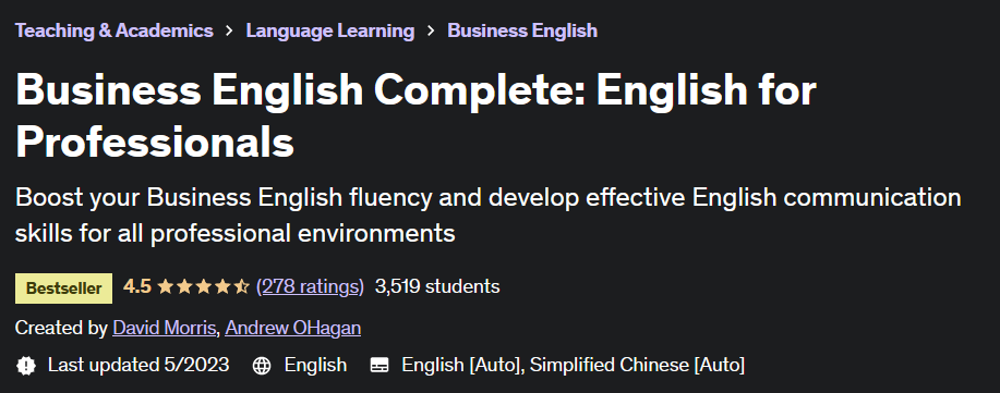 Business English Complete: English for Professionals