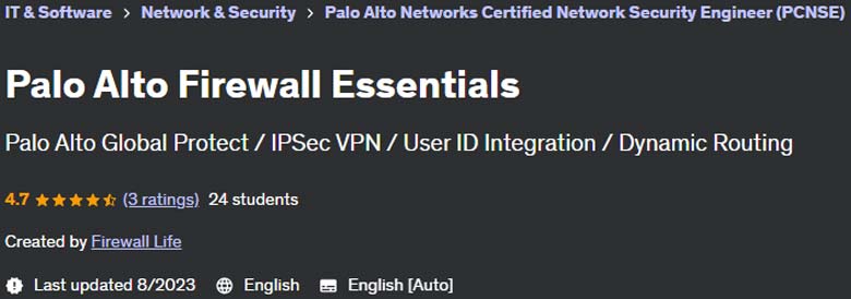 Palo Alto Firewall Essentials