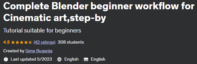 Complete Blender beginner workflow for Cinematic art, step-by