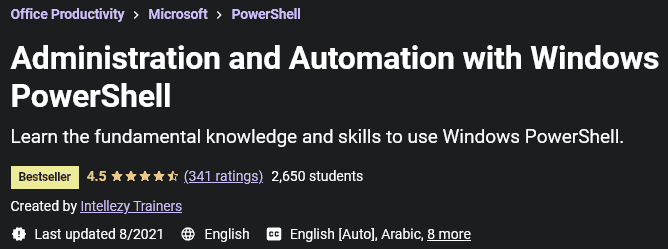 Administration and Automation with Windows PowerShell