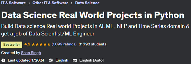 Data Science Real World Projects in Python