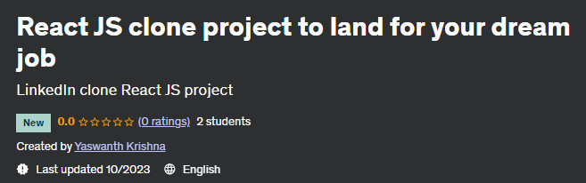 React JS clone project to land for your dream job