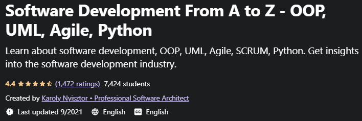 Software Development From A to Z - OOP, UML, Agile, Python