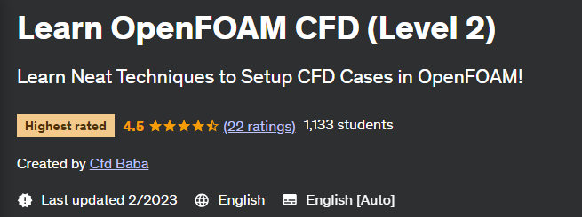 Learn OpenFOAM CFD (Level 2)